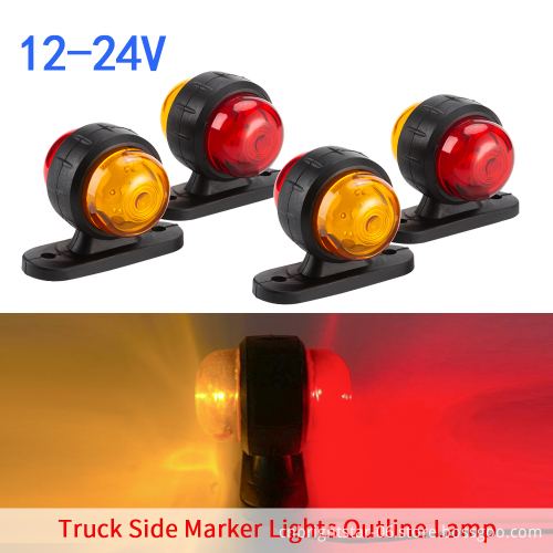 Mini Durable 12V 24V Side Marker Light - Universal Trailer Truck Turn Signal Replacement