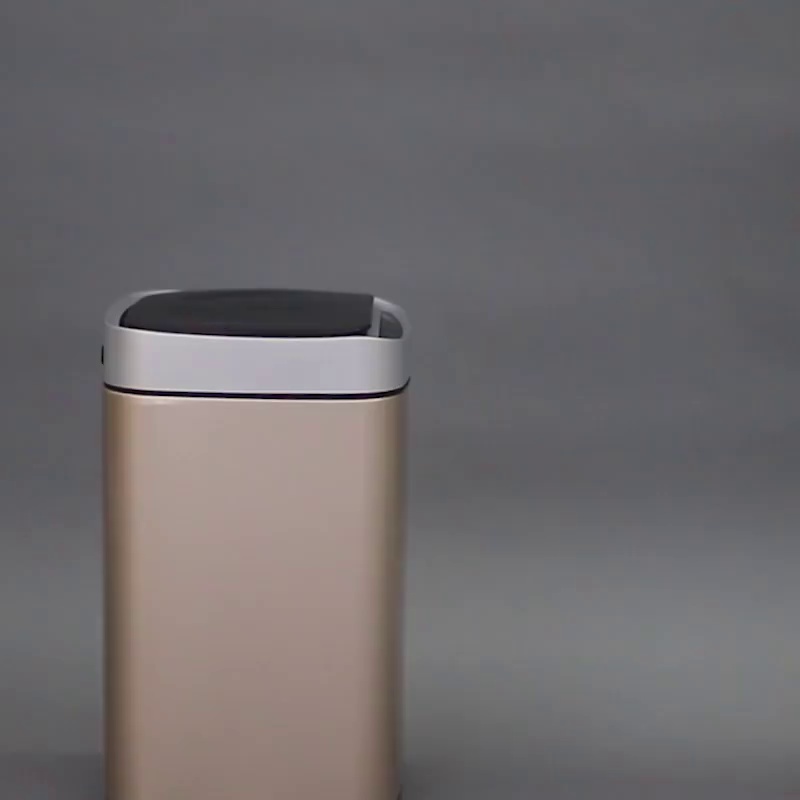 Smart Induction Trash Can Large Capacity Stainless Steel