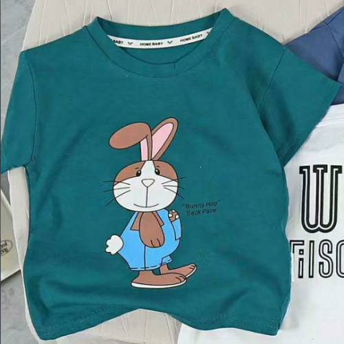 ฤดูร้อน Cotton Cotton Cartoon Printing Baby T Shirt