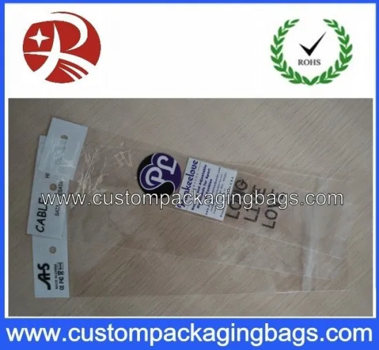 Recycle Materials Custom Pringed Clear Plastic Opp Packaging Bag With Header