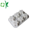 Moldes Snowflack quadrados de silicone para decoração de bolos