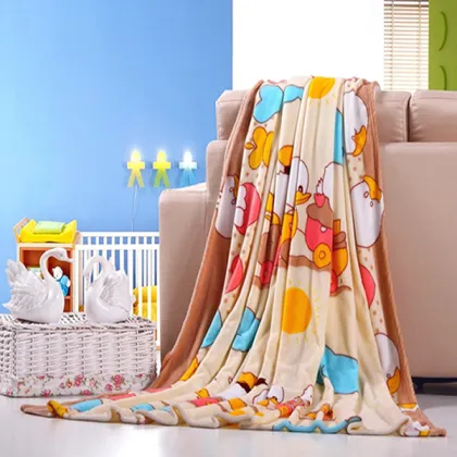 party used luxury queen size quility print flannel blanket for gift