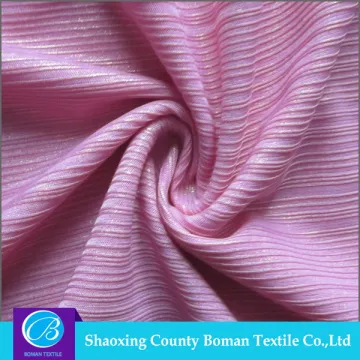 Fabric textile supplier Latest design Super Polyester foil stretch knit blue fabric