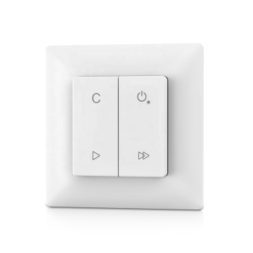 Wireless Wall Mounted Panel with RF LED Remote Control, SKYDANCE PF3 RGB RF2.4G, Battery Powered