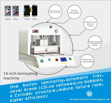 wholesale S7 edge Vacuum laminator laminating machines LCD Refurbish Repair Machine 14 inch