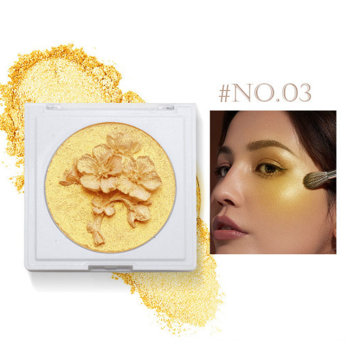 Private Label 4-Color Face Makeup: 3D Sculpted, Waterproof, Brightening Highlighter & Long-Lasting Contouring Kit