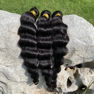 10A High Quality Virgin Human Hair 4Bundles,Brazilian Curly Loose Deep Wave Human Hair Extensions Loose Deep Wave Raw Hair
