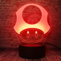 Game Super Mario 1 Up Yoshi Boo Ghost Long Tongue White Mushroom Charm 7 Color Change LED Night Light Boys Child Xmas Toys Decor