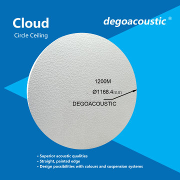 round and colourful acoustic cloud