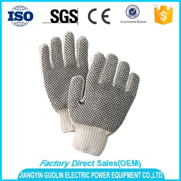 factory price pvc dotted cotton gloves work glove with en388