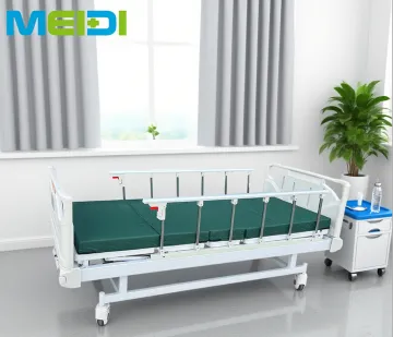Direct Adjustable Medical Bed with Wheels 2-Function Hospital Beds Optimal Comfort and Convenience
