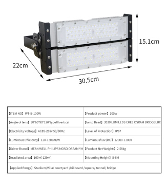 多目的ラウンドスポーツスタジアムLED洪水ライト50W-400Wストリートとハイウェイ用