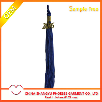 Hot Sell Graduation Cap Navy Tassel With Gold 2016 Charms