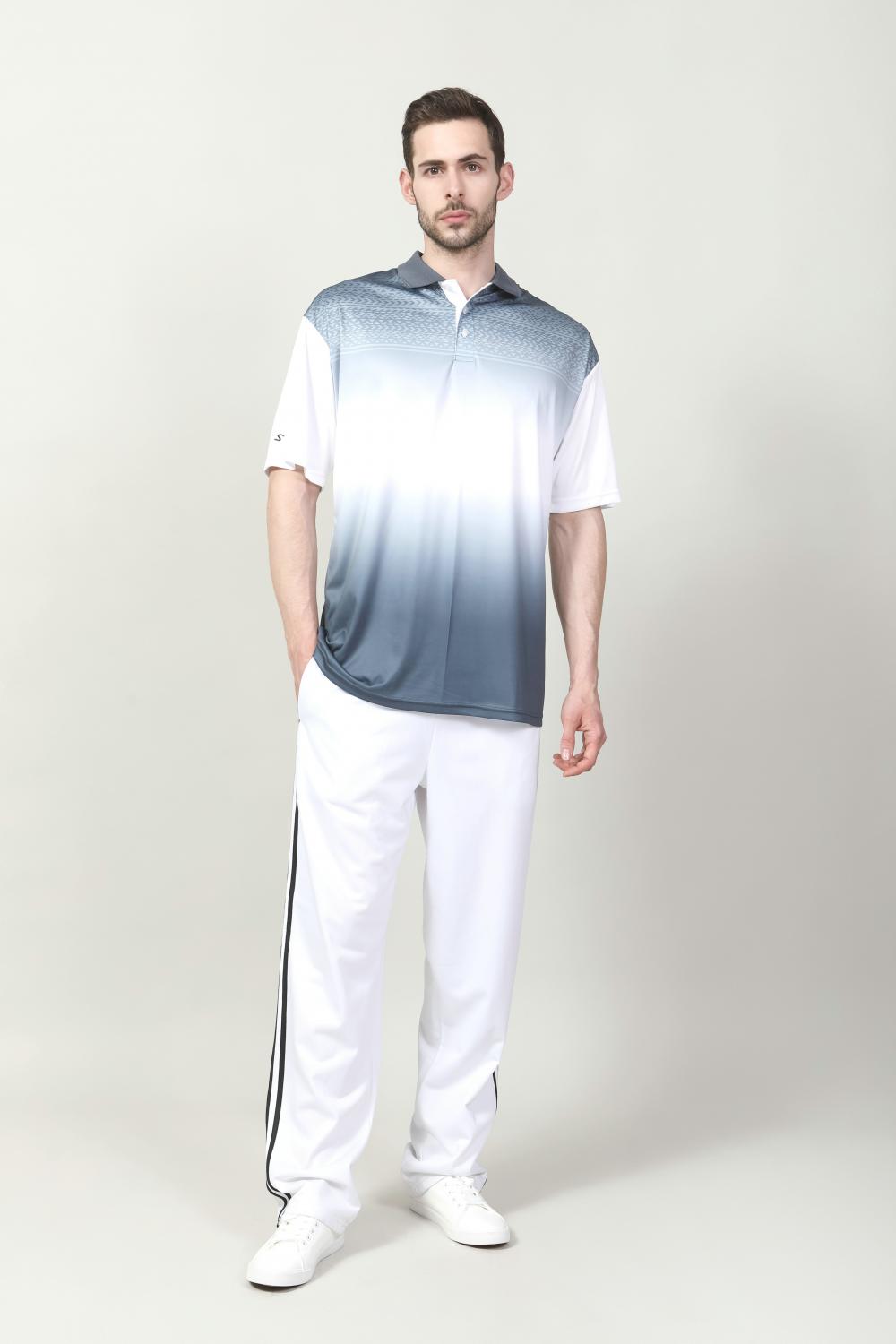 Camisa de pólo de golfe seco rápido masculino