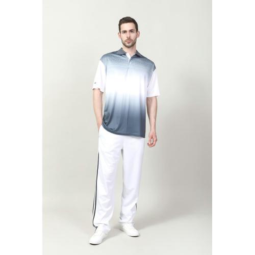 Camisa de pólo de golfe seco rápido masculino