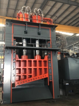 scrap metal bales cut machine