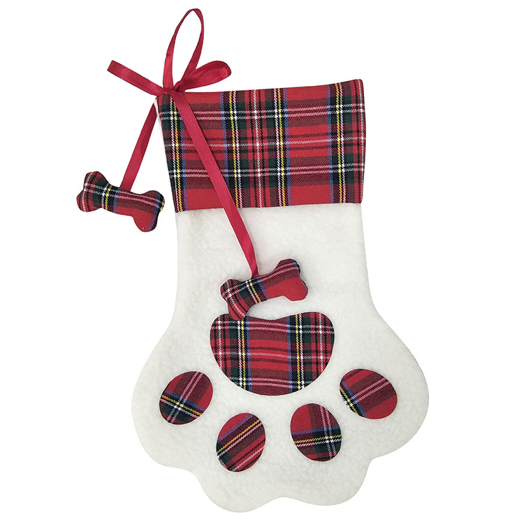 Dog Paw Christmas Stocking