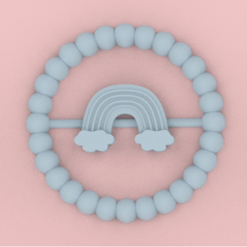 Anello dentitico in silicone personalizzato anello teether