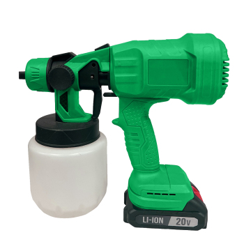 Pulverizador de tinta sem fio com controle de fluxo ajustável e baterias duplas