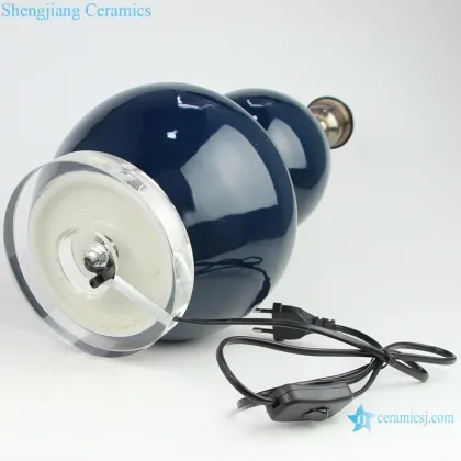 Chinese Antique Gourd Shape Porcelain Table Lamps - DS114-RYNQ259