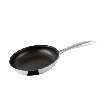 24cm Stainless Steel Kitchen Cookware Deep Frying Pan