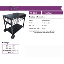 Multi-functional outdoor barbecue Family four-wheeled cart