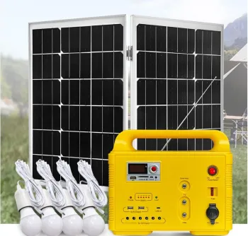 12V 5V Solar Power Station Audio System with LED Lamp for Phone/TV Charging