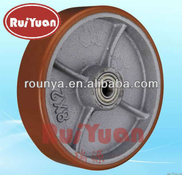 European type highest quality Polyurethane On Iron Wheels