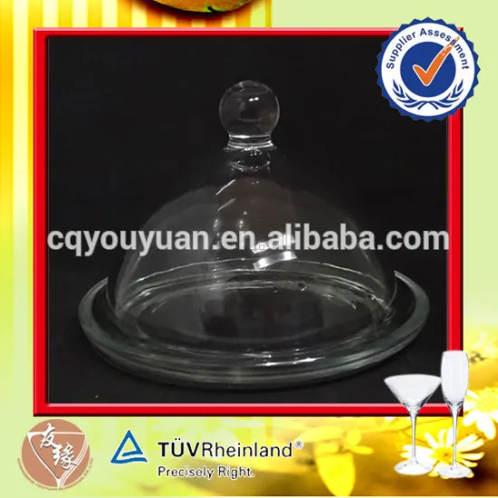 Cheap price portable round shape small cake stand glass