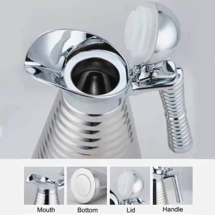 Stainless Steel Insulated Coffee Pot - Hot Sale 1.2/1.5L Thermos Kettle