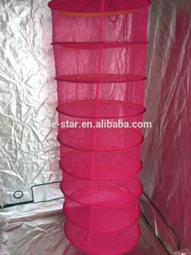 Hanging Dry Rack 8 Tier Hydroponic Grow Tent Herb Bud Plant Clothes Drying Net