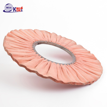 Red processing oblique cutting cloth wheel polishing