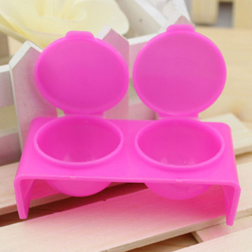 Professional Plastics Double Lips Dappen Dish Acrylic Nail Bowl Cup Holder For Acrylic Powder Liquid Manicure Nail Tools
