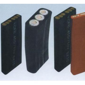 Rubber insulated CR sheathed flat flexible cable