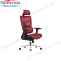 fabric adjustable height ergohuman chair with headrest