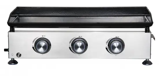 3 Burner Flat Top Gas Griddle for Garden