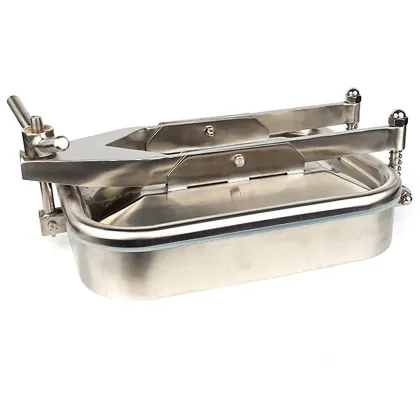 High Quality 17''X13'' Sanitation SS316L Mirror Polished Rectangle Manhole Cover