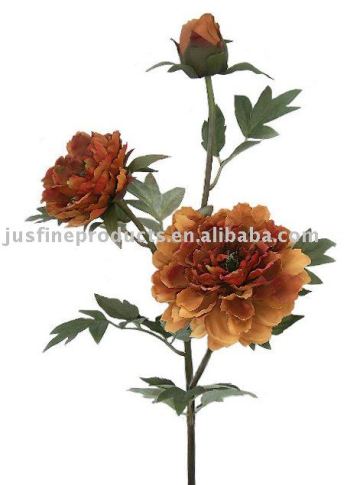 96cm Peony Spray with 3 Heads, Artificial Peony, Silk Peony