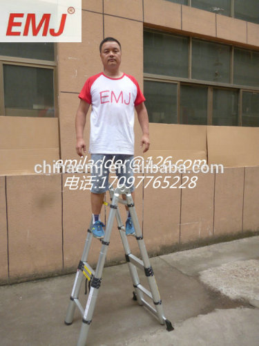 EMJ Ladder A-Frame telescopic ladder 1.9m+1.9m Straight ladder 3.8m