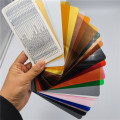 Colorir folha de PP de plástico de polipropileno fosco para papelaria
