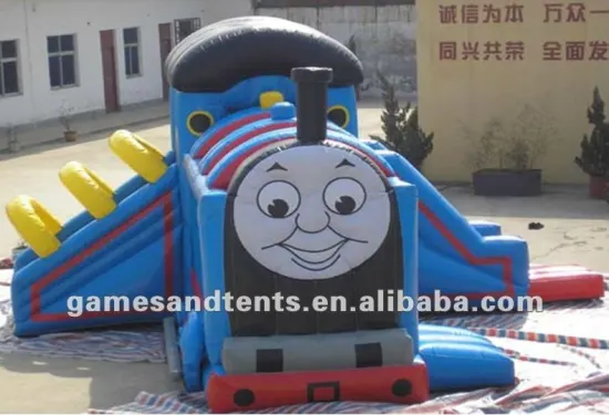 inflatable train castle,bouncy castle A3058
