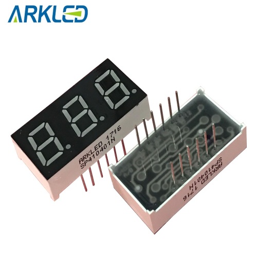 Red 3 digit 7 segment led display Module