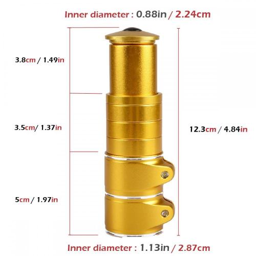 MTB自転車フォークステムエクステンダーハンドルバーライザー85mm