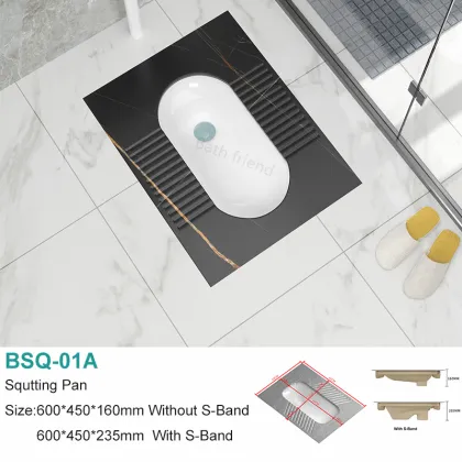 Colorful Marble Pattern Decorative Stone Rock Slab Squat Toilet