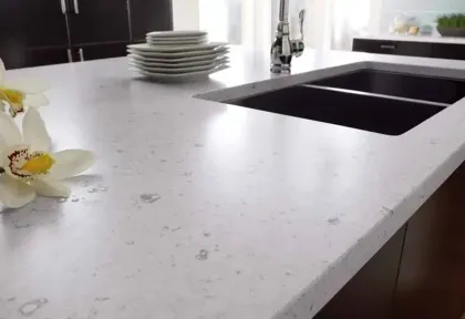 Natural stone kitchen countertop panel customized