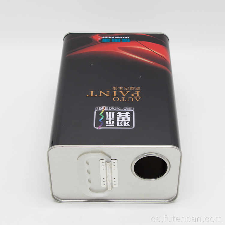 Čtvercový motorový olej Prázdná plechovka