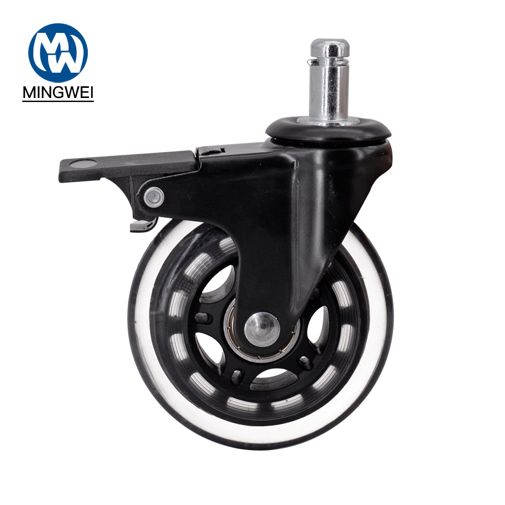 3 Inch Pu Caster With Brake