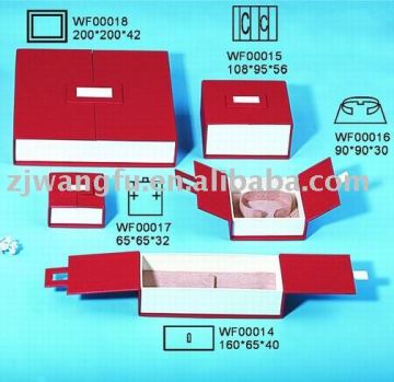 red art paper watch box