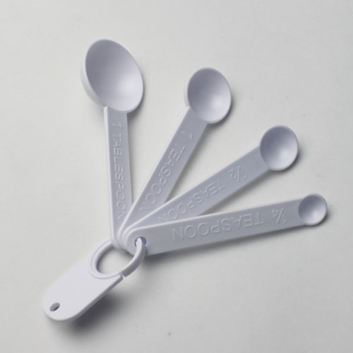 Plastic Tea Spoon Set with Ring (PT91475)