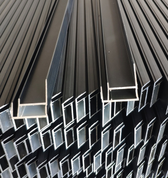 Black Anodising Aluminum Solar Panel Frame
